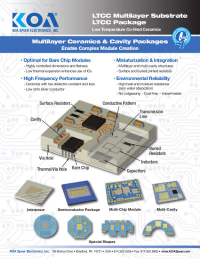 Sales Sheet: LTCC