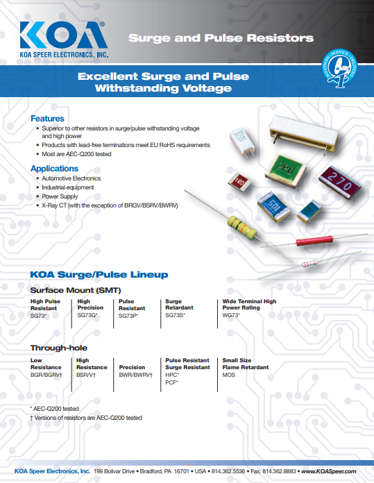 Sales Sheet: Surge and Pulse