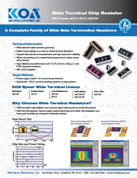 Sales Sheet: Wide Terminal