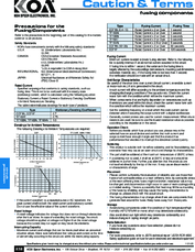 Fuses - Caution & Terms